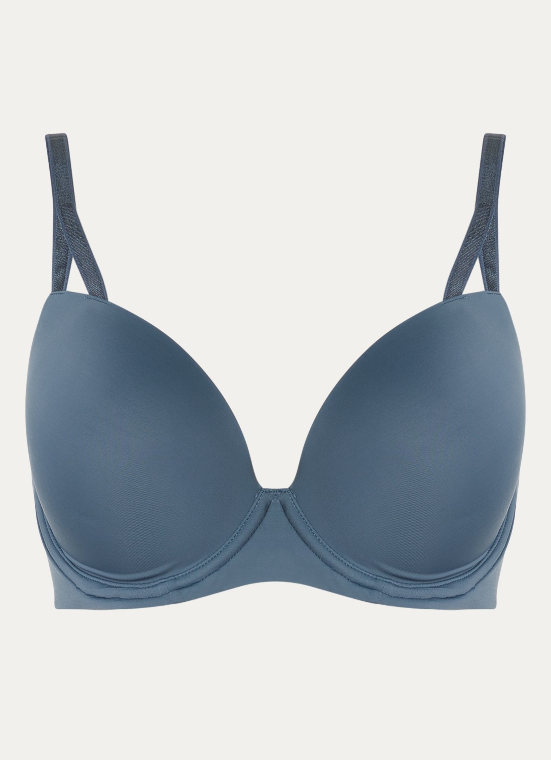 Calvin Klein Seductive Comfort push-up bh - voorkant antraciet
