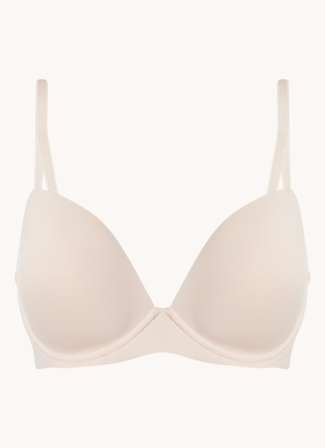 Calvin Klein Seductive Comfort push-up bh - voorkant lichtroze