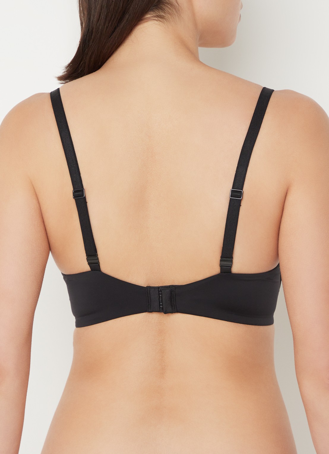Calvin Klein Seductive Comfort push-up bh - achterkant 2 zwart