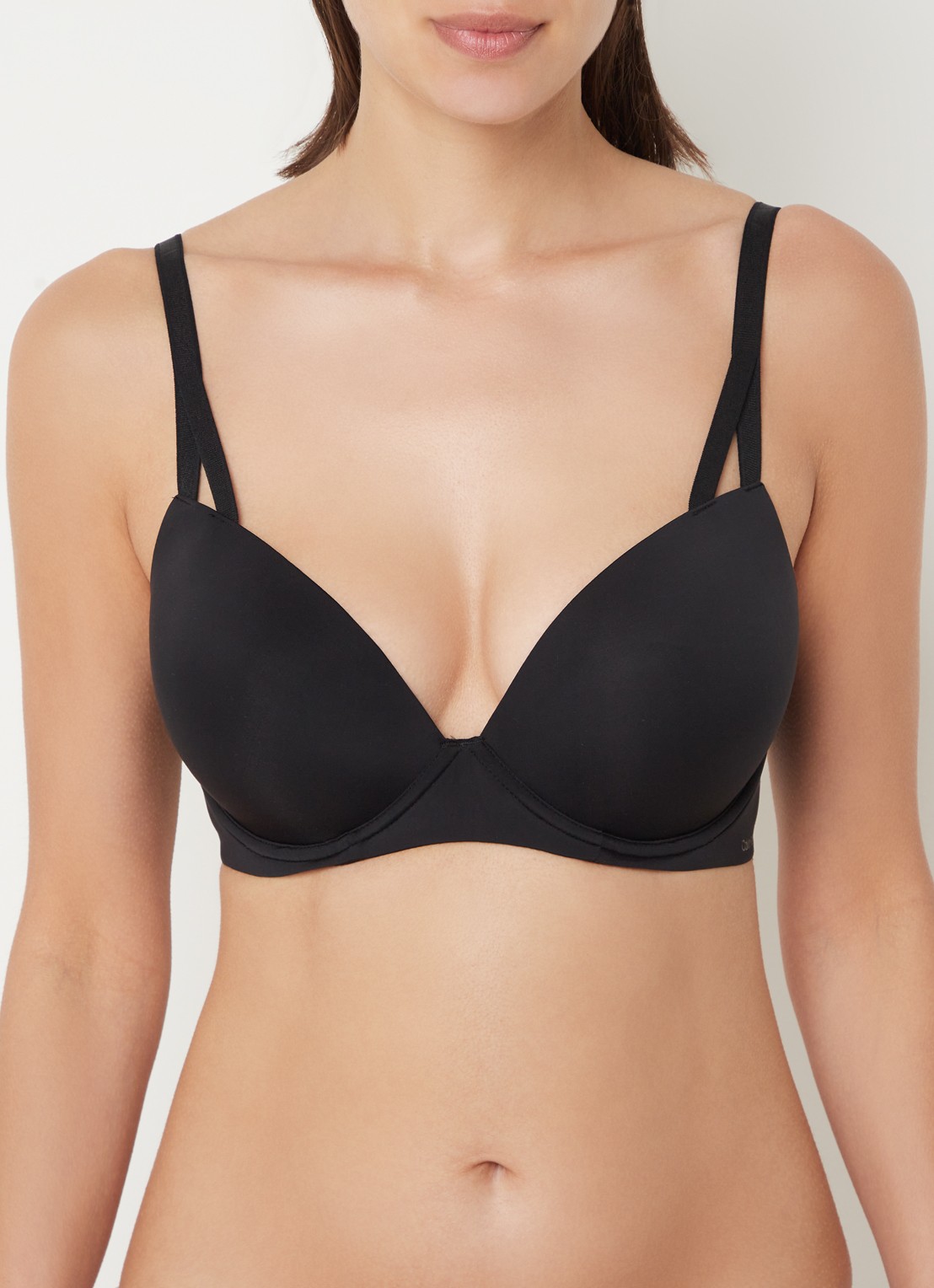 Calvin Klein Seductive Comfort push-up bh - detail 3 zwart