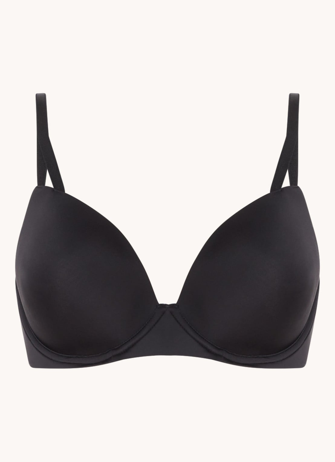 Calvin Klein Seductive Comfort push-up bh - voorkant zwart
