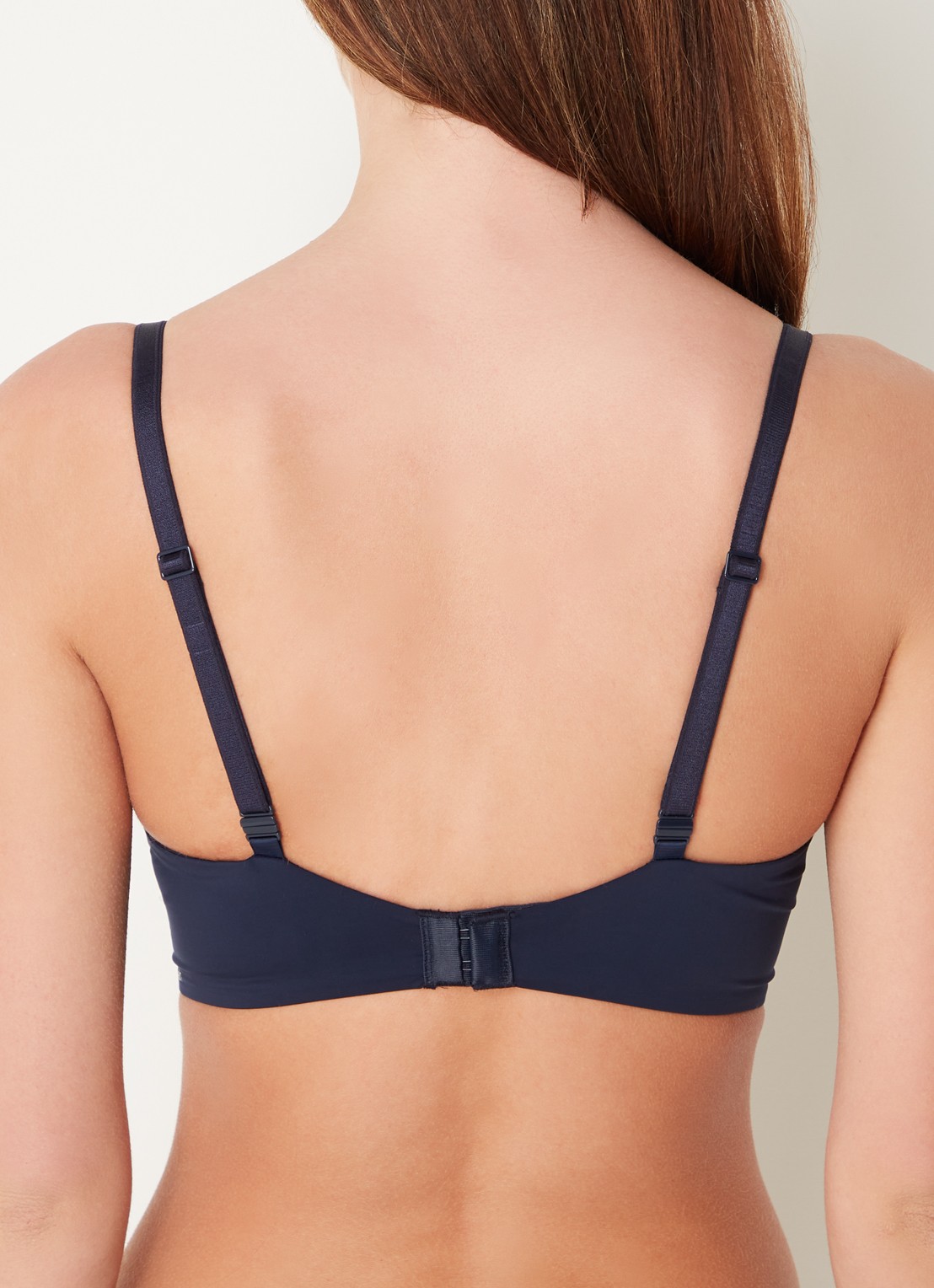 Calvin Klein Seductive Comfort push-up bh - achterkant blauw