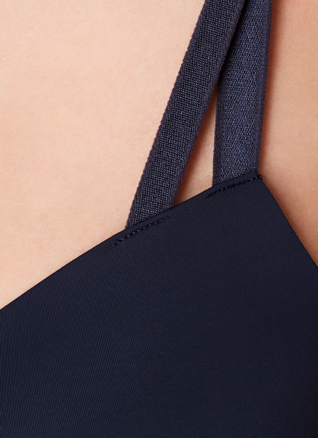 Calvin Klein Seductive Comfort push-up bh - detail 4 blauw