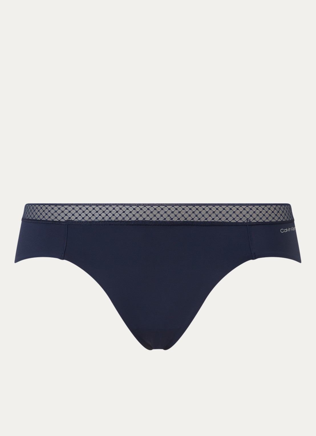 Calvin Klein Seductive Comfort slip met kant - voorkant 2 blauw