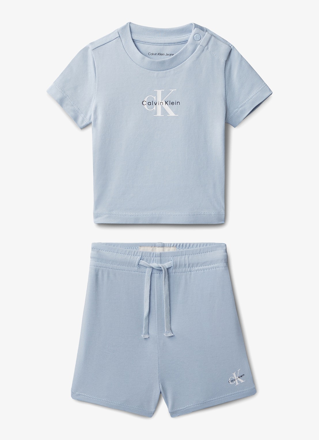 Calvin Klein Set van T-shirt en broek 2-delig - voorkant 2 blauw