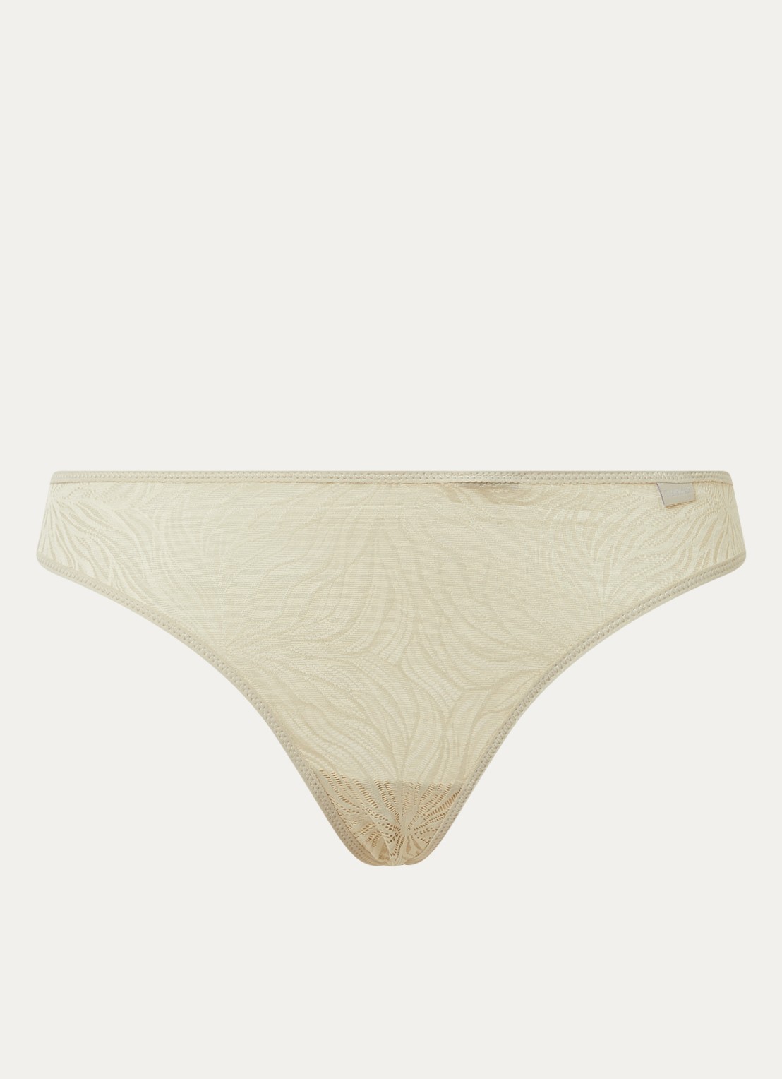 Calvin Klein Sheer Marquisette string van kant - voorkant eaucalyptus / groen