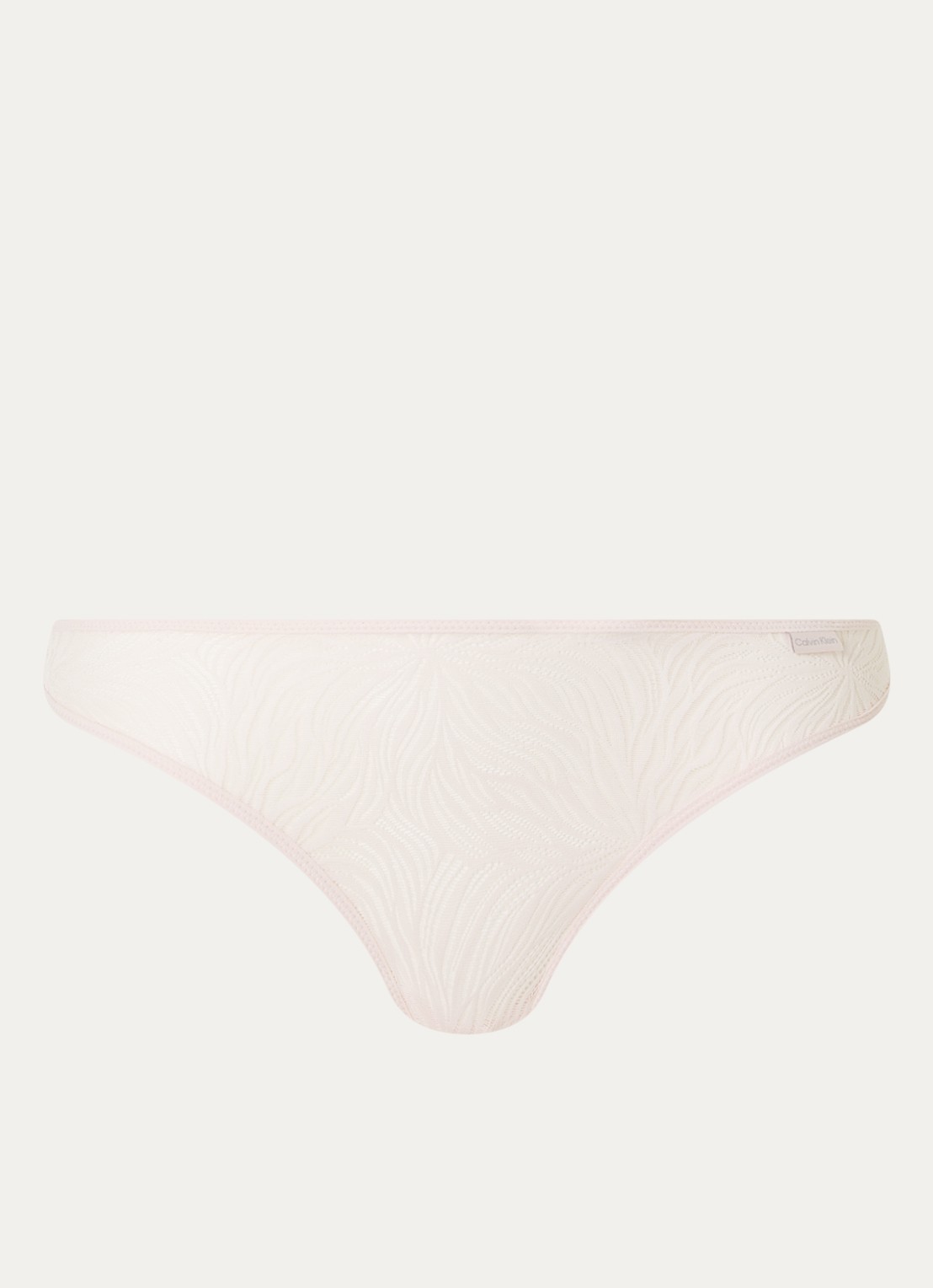 Calvin Klein Sheer Marquisette string van kant - voorkant 3 nymphs thigh / roze