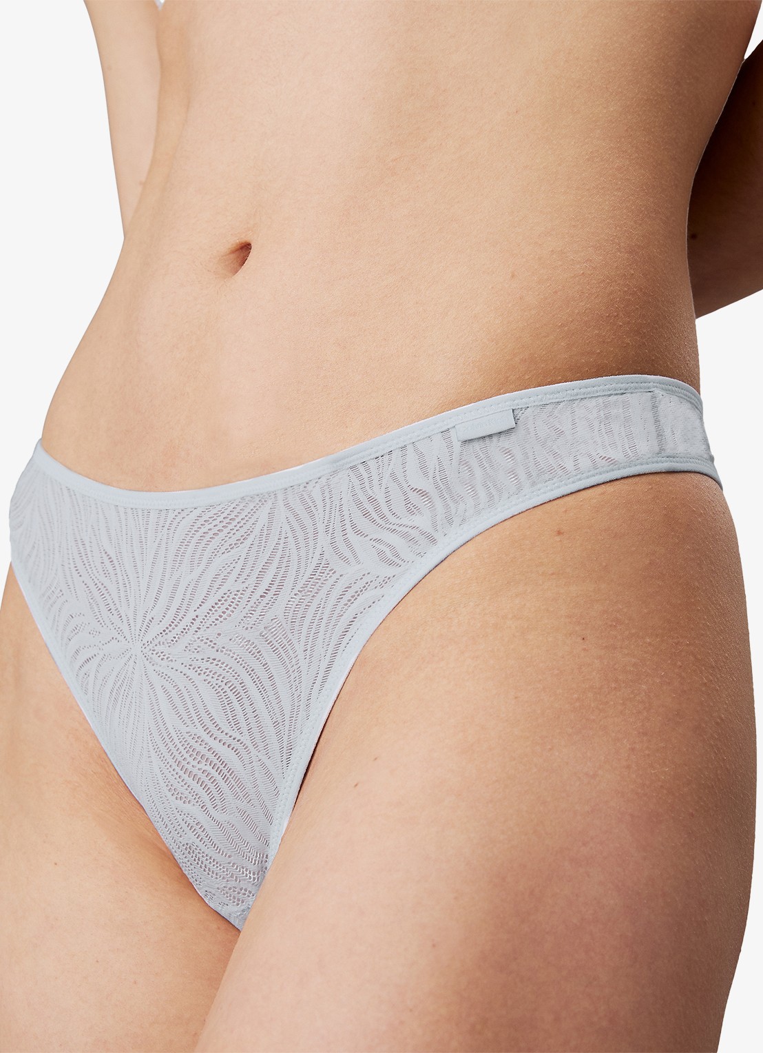 Calvin Klein Sheer Marquisette string van kant - detail 4 plein air / blauw