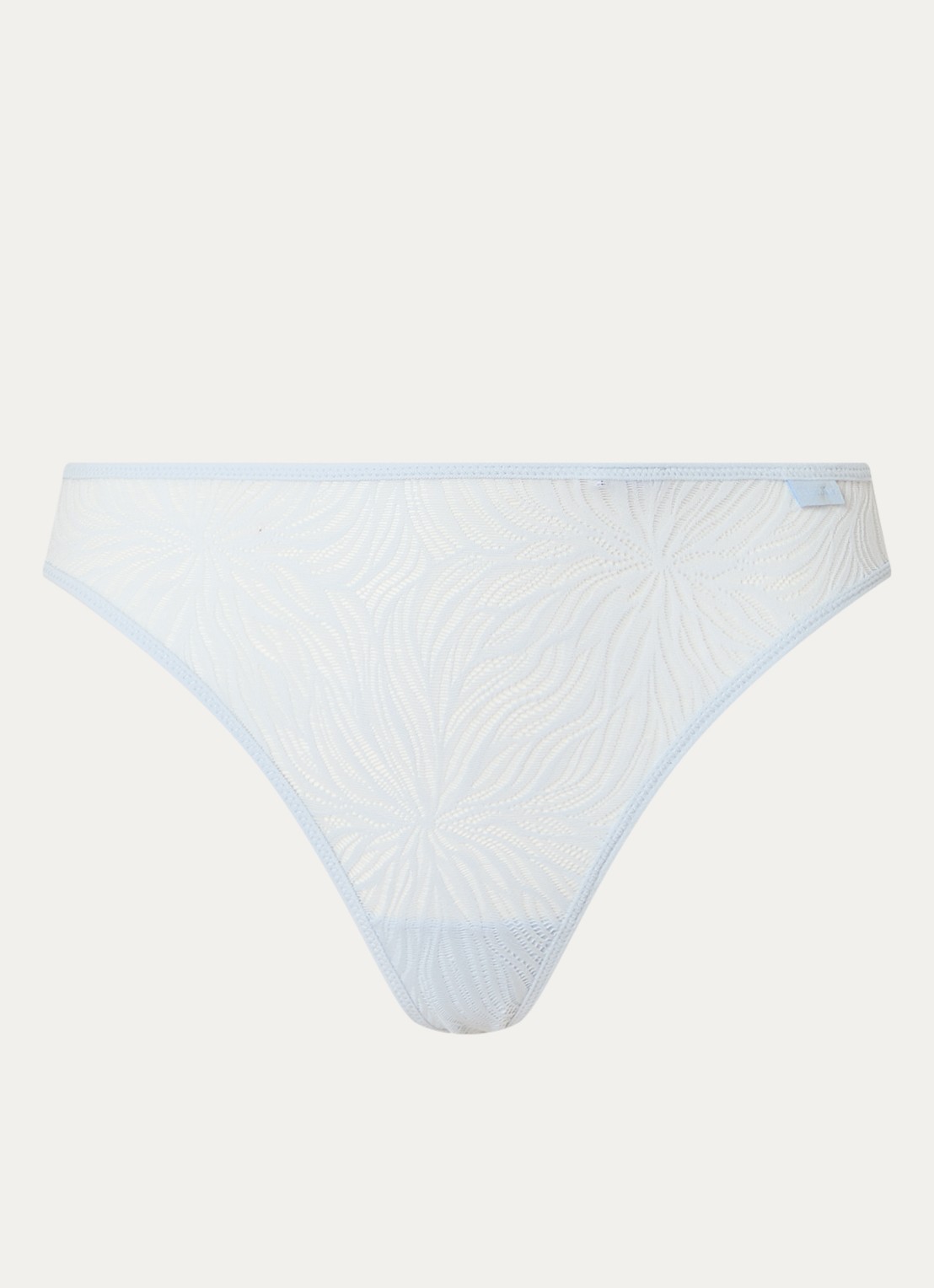Calvin Klein Sheer Marquisette string van kant - voorkant 3 plein air / blauw