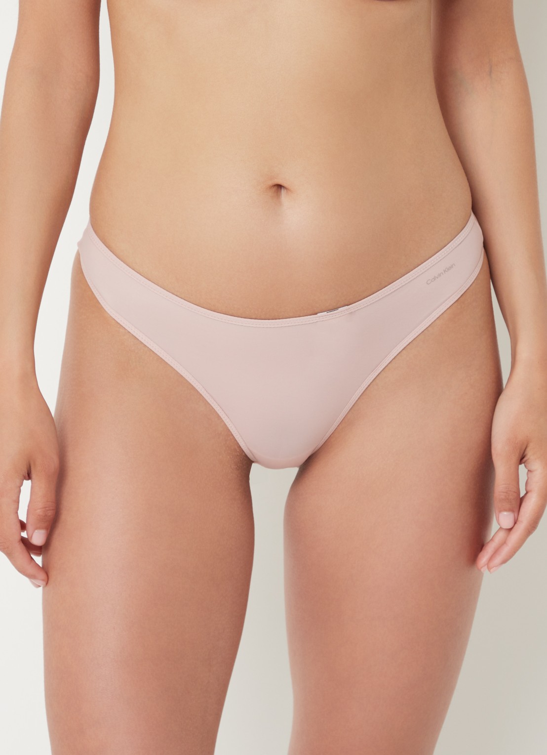 Calvin Klein Sheer Marquisette string - detail 4 lichtroze