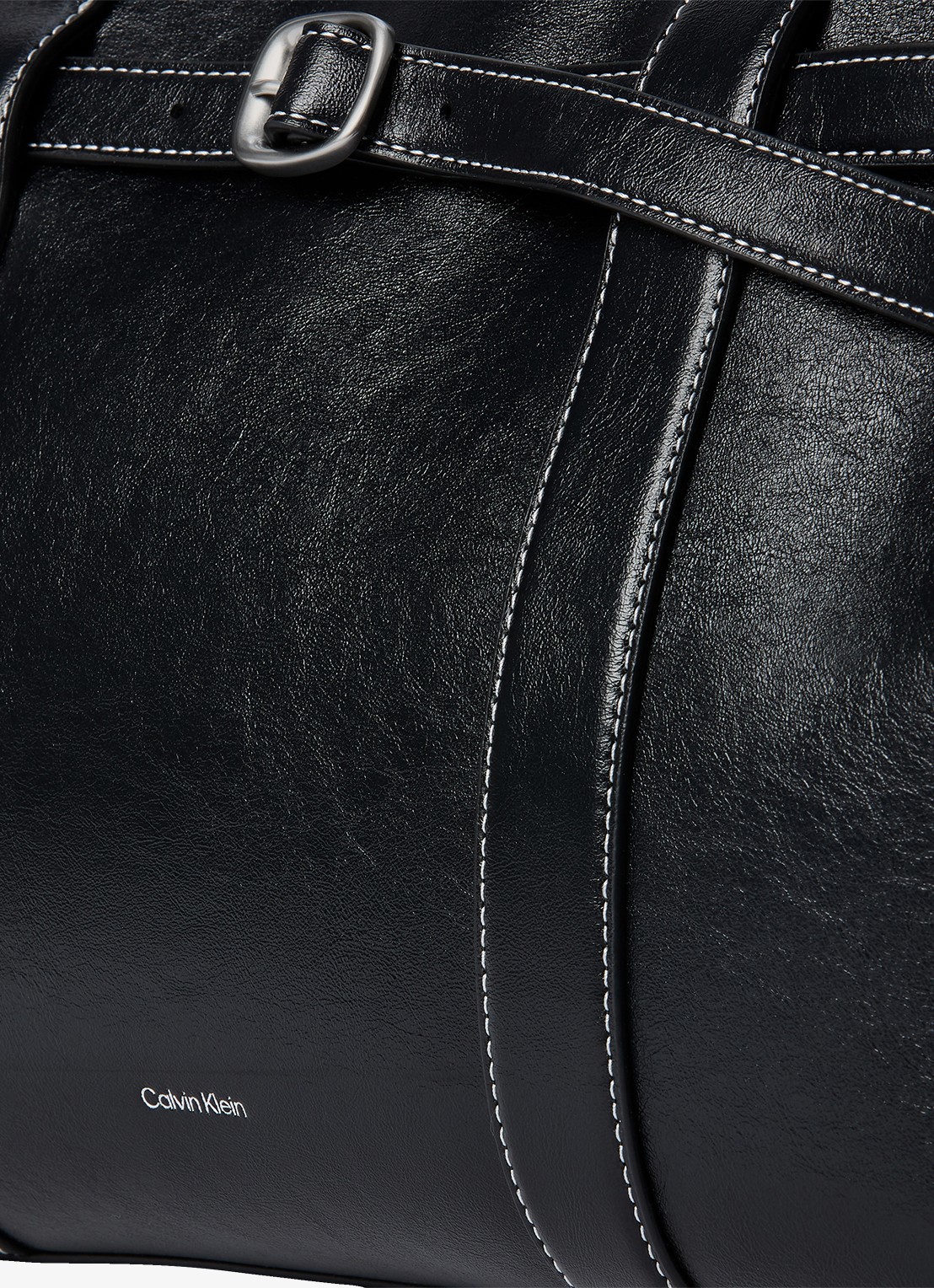 Calvin Klein Shopper met logo - detail 3 black-ub1 /  zwart