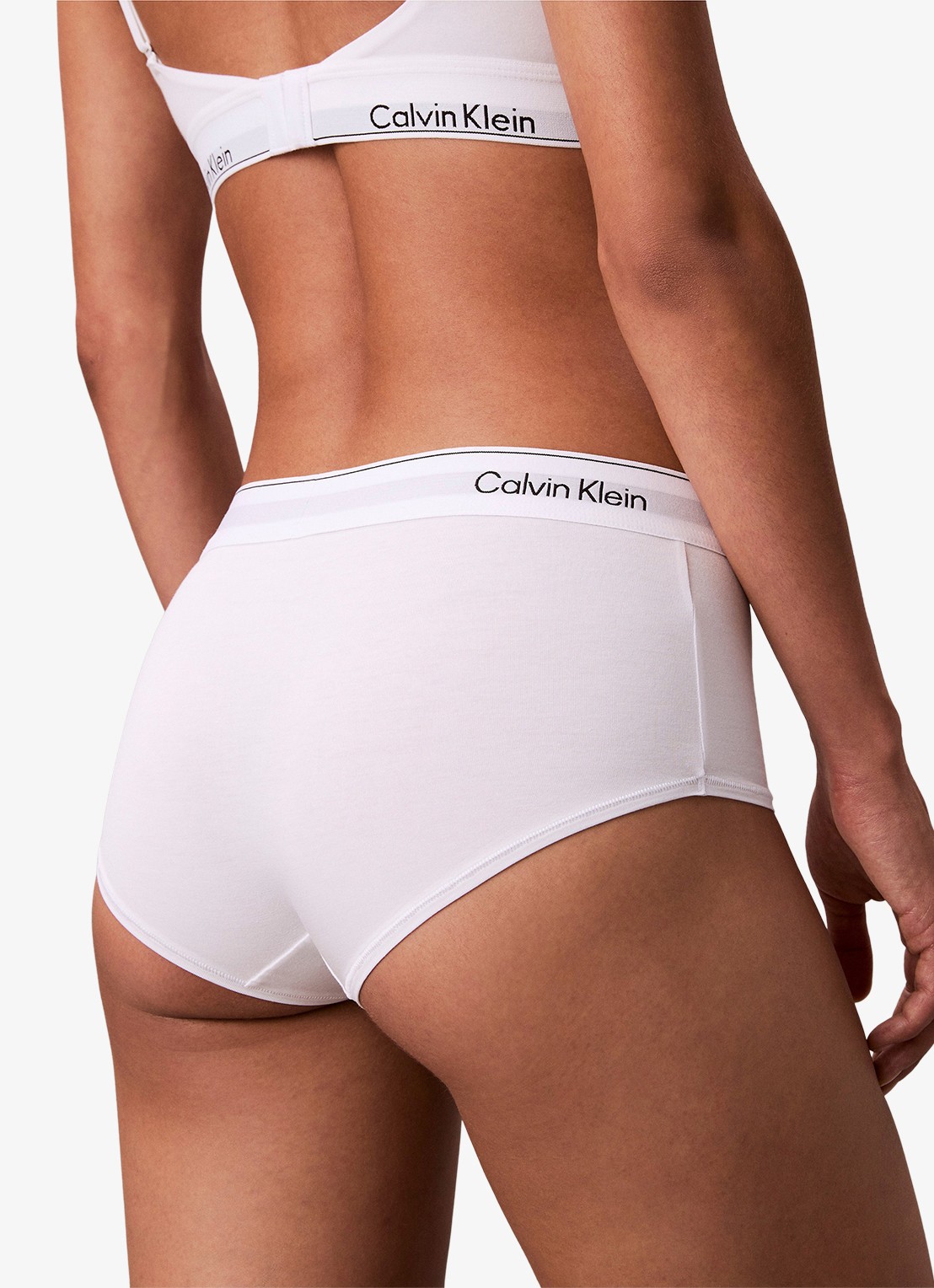 Calvin Klein Shorty met logoband - achterkant wit