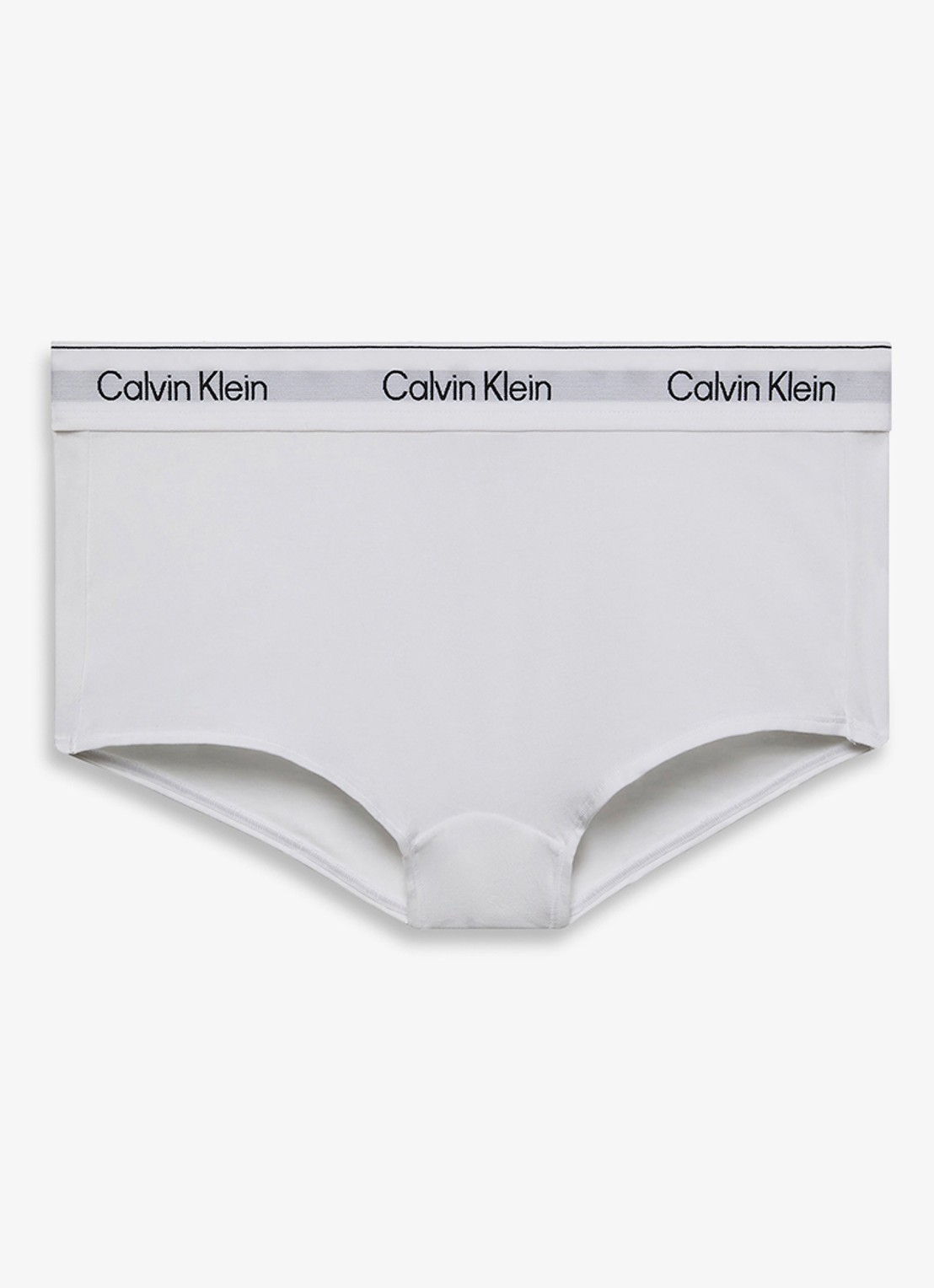 Calvin Klein Shorty met logoband - voorkant 5 wit