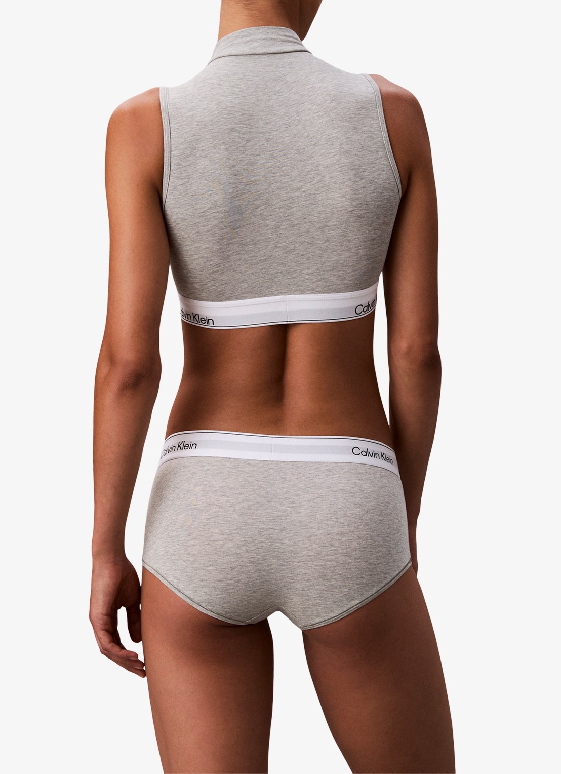 Calvin Klein Shorty met logoband - achterkant 8 grijs