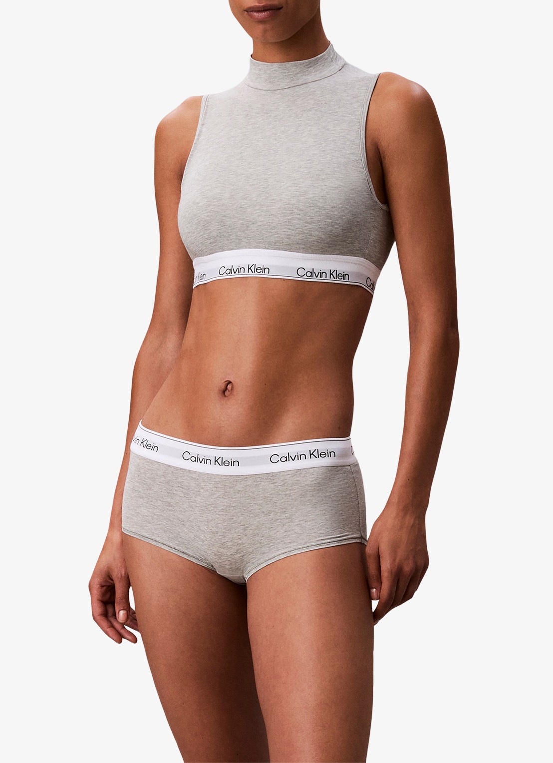 Calvin Klein Shorty met logoband - detail 3 grijs