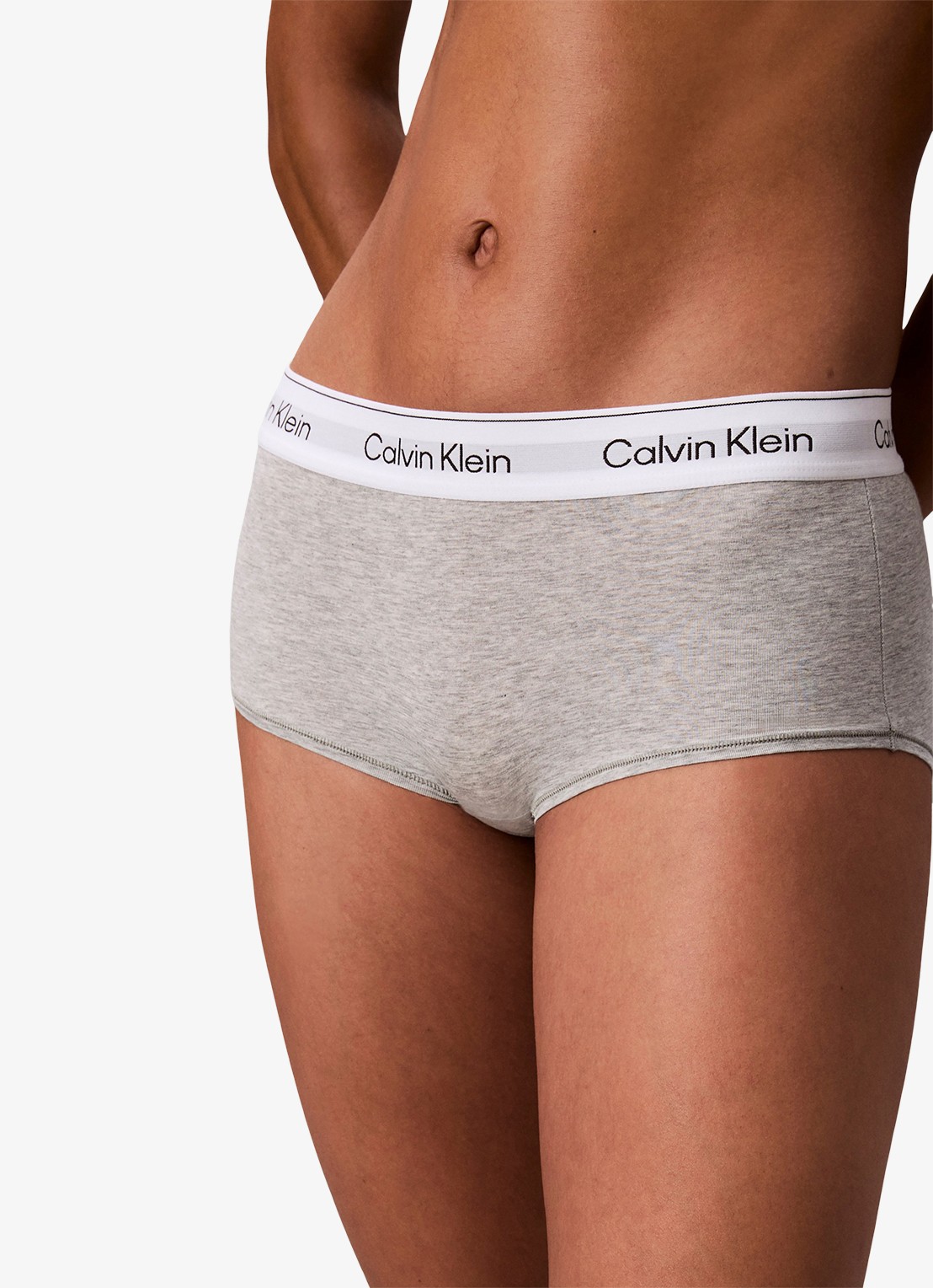 Calvin Klein Shorty met logoband - detail 4 grijs