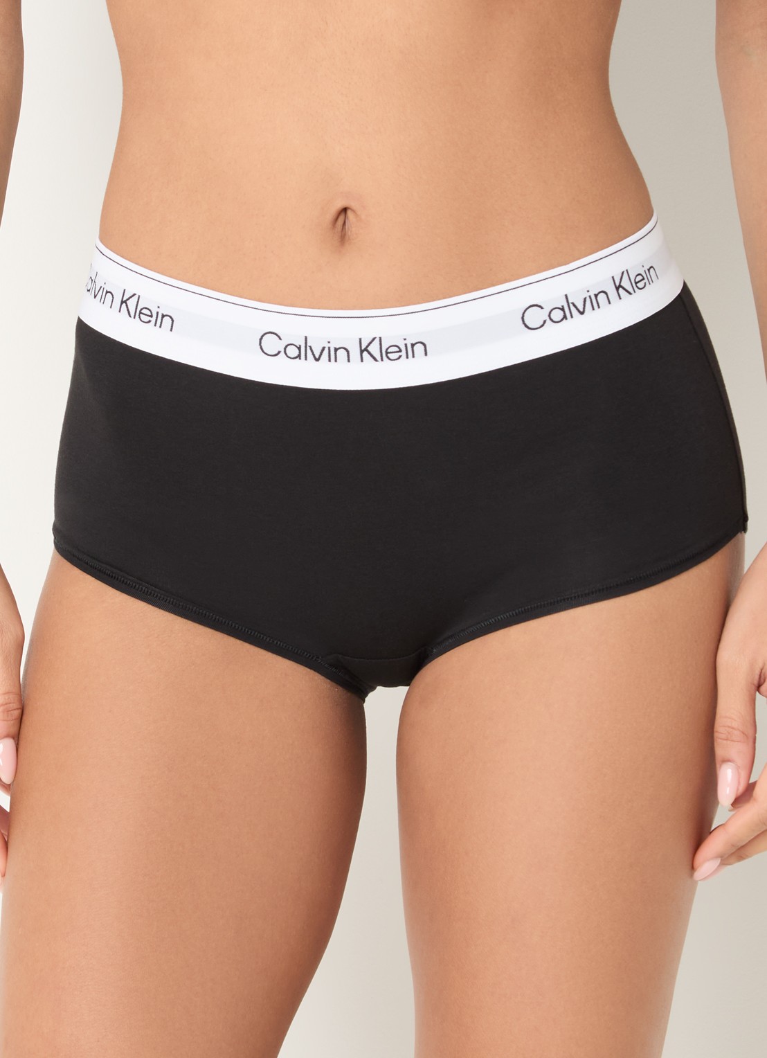 Calvin Klein Shorty met logoband - detail 2 zwart