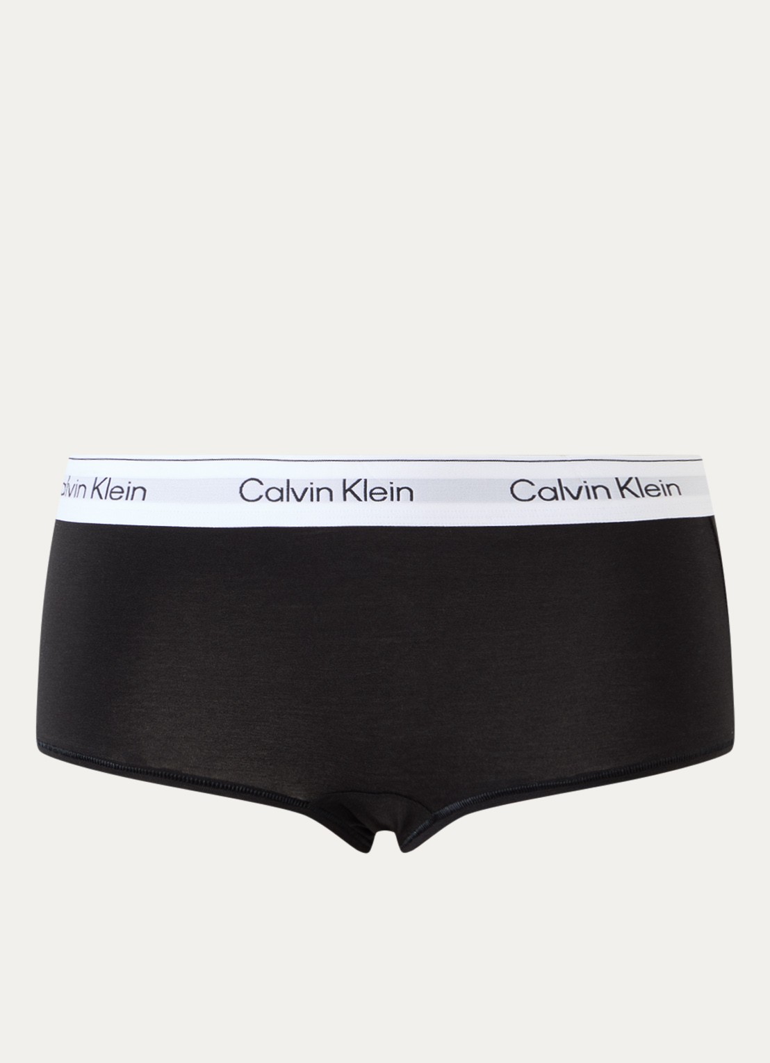 Calvin Klein Shorty met logoband - voorkant 4 zwart