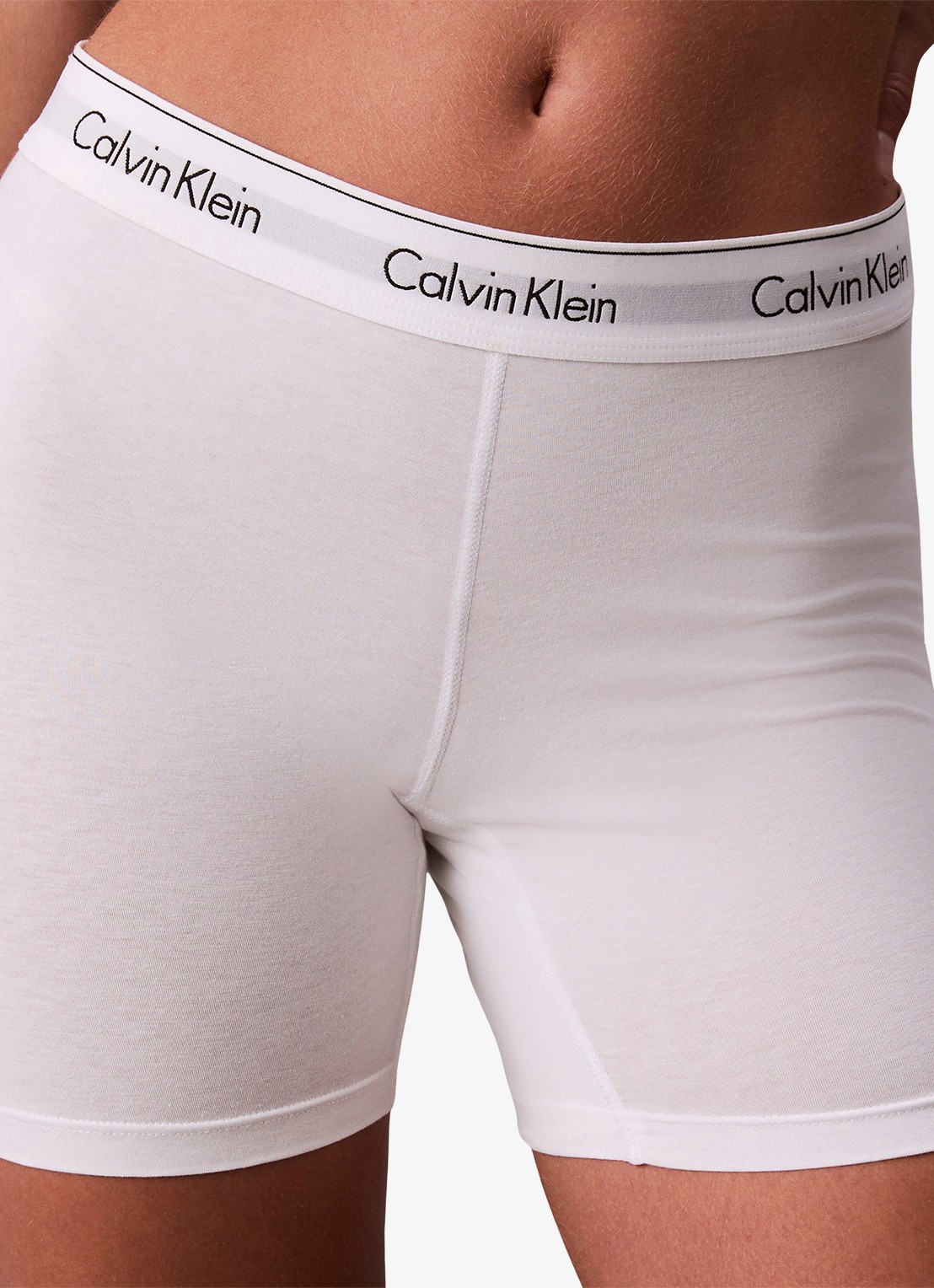 Calvin Klein Shorty met logoband  - detail 3 wit