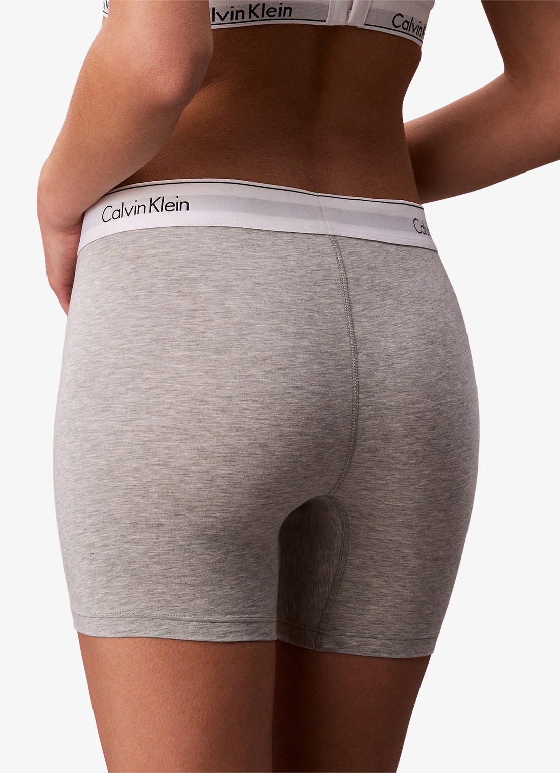 Calvin Klein Shorty met logoband  - detail 6 grijs