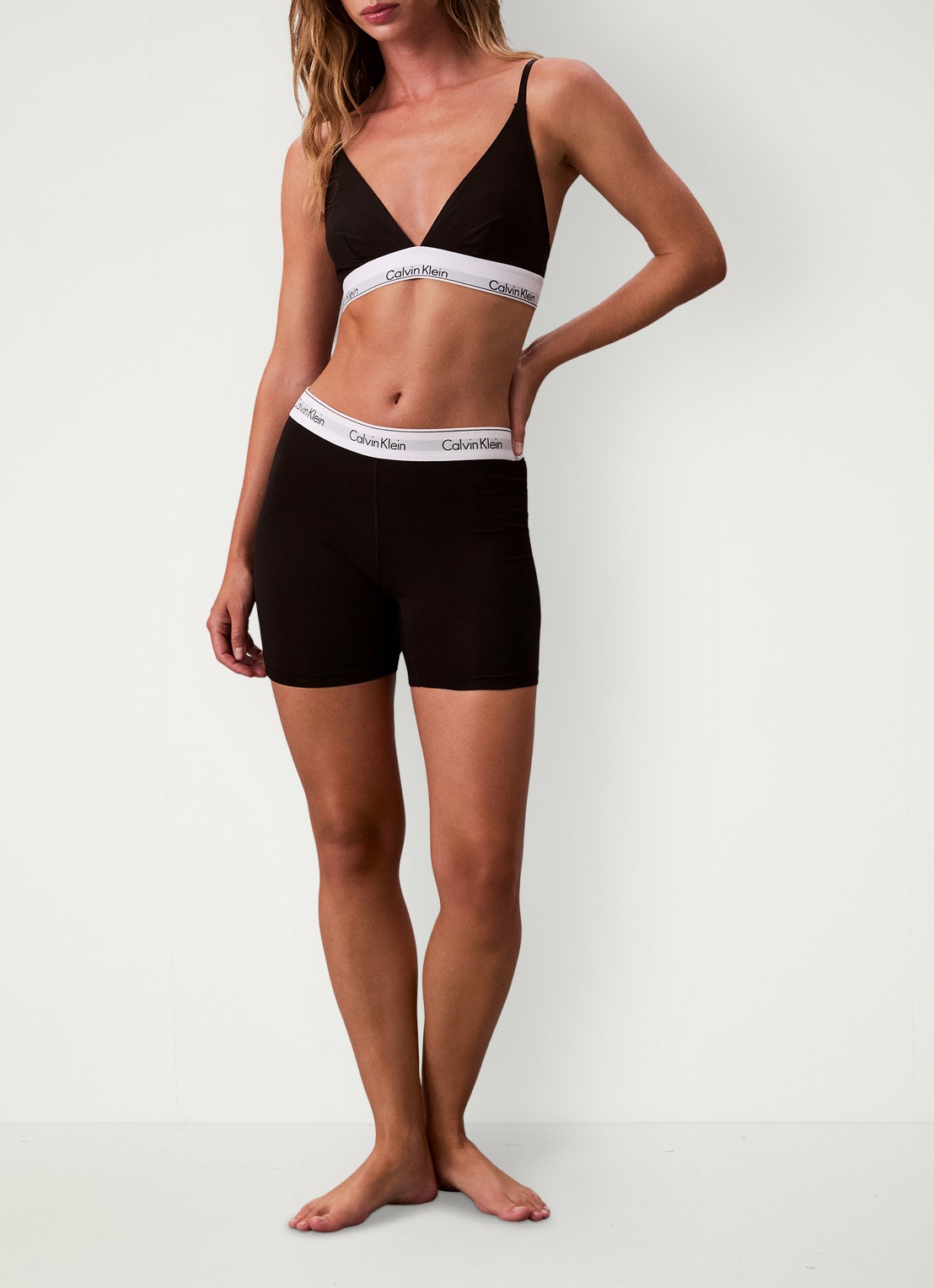 Calvin Klein Shorty met logoband  - detail 6 zwart
