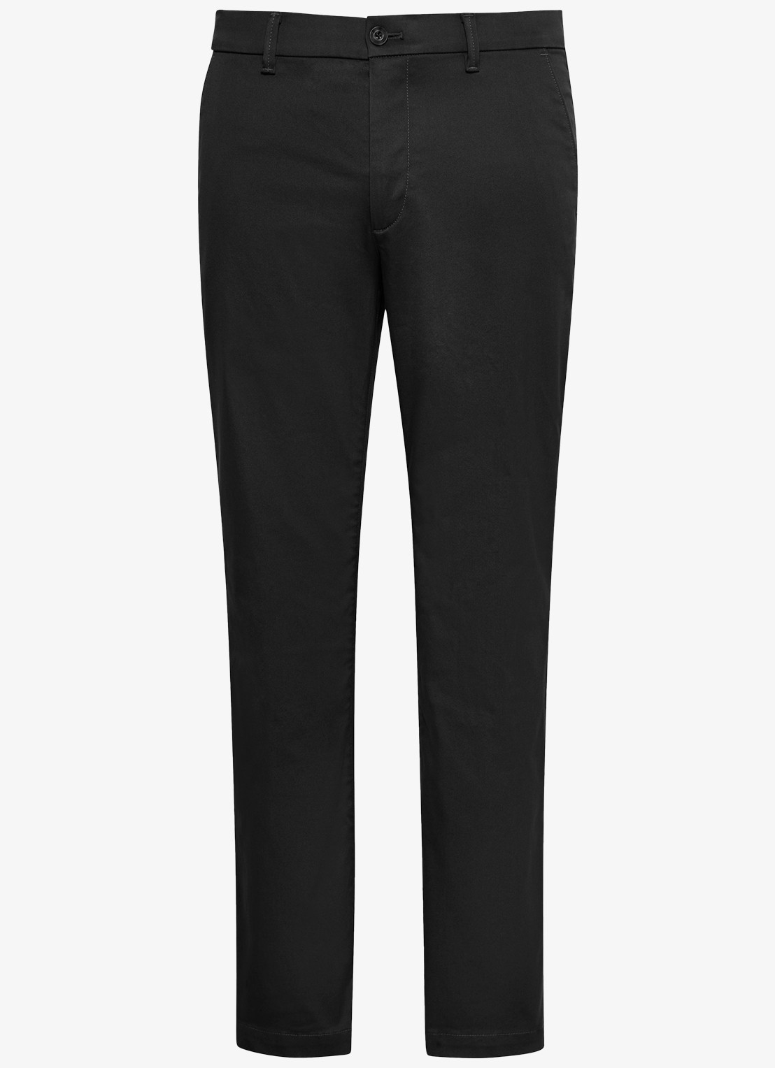 Calvin Klein Slim fit chino met logo - voorkant zwart