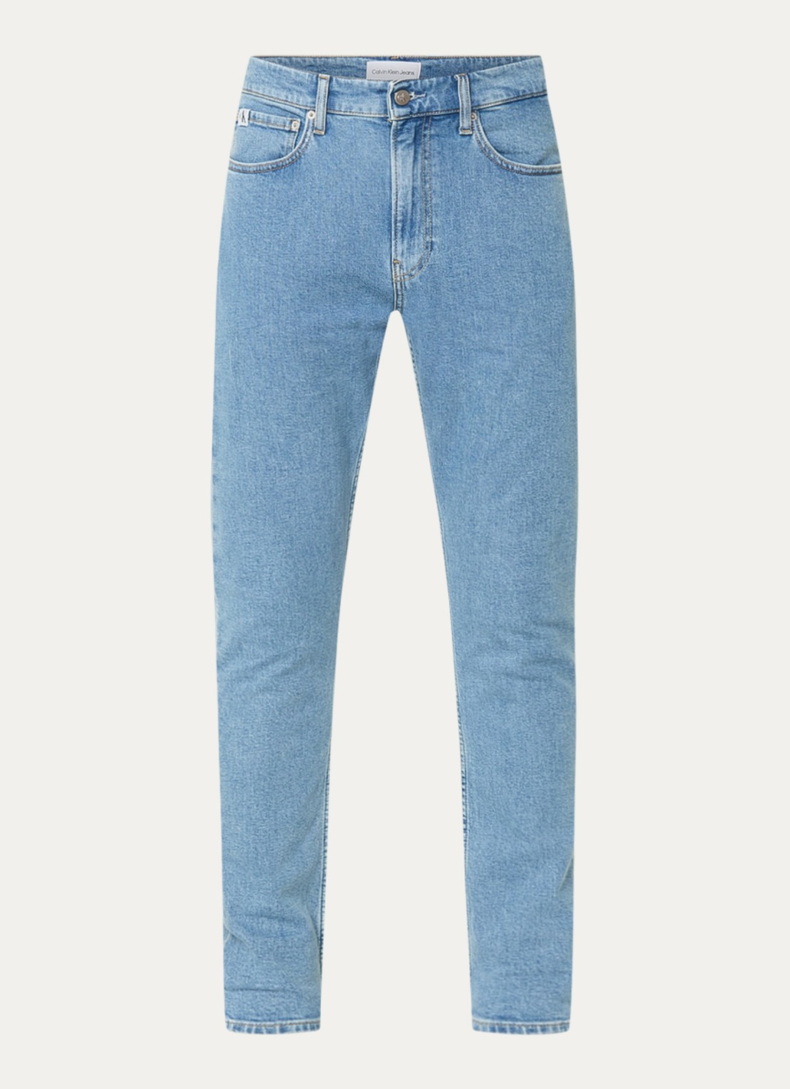 Calvin Klein Slim fit jeans met medium wassing - voorkant indigo