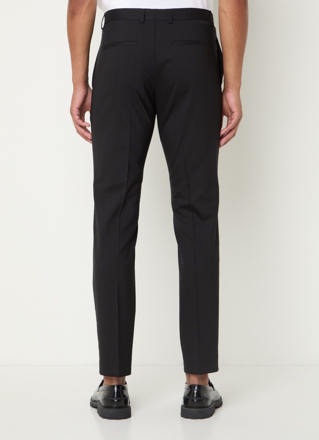 Calvin Klein Slim fit trousers met steekzakken - achterkant zwart