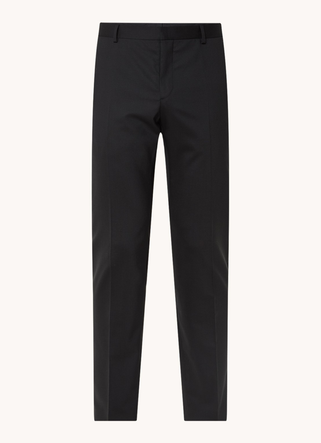 Calvin Klein Slim fit trousers met steekzakken - voorkant 2 zwart