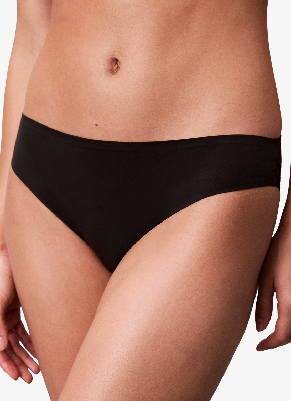 Calvin Klein Slip met details van kant - detail 4 zwart