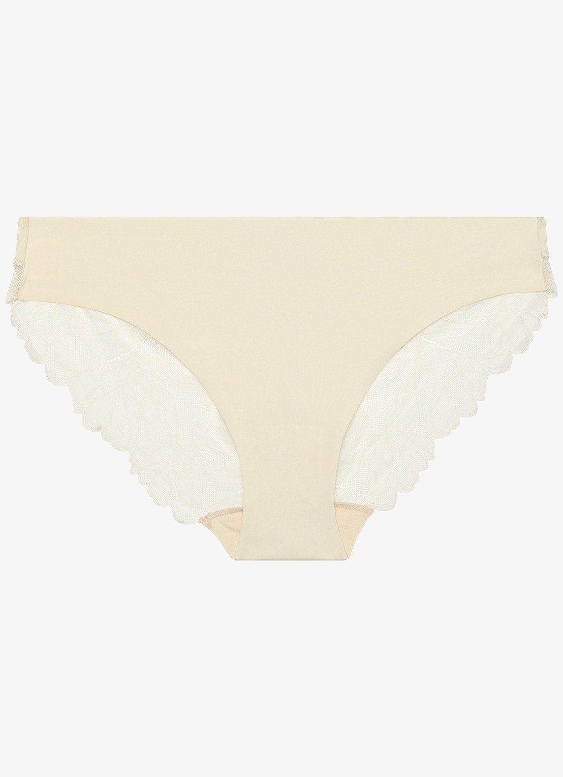 Calvin Klein Slip met details van kant - voorkant 2 gebroken wit