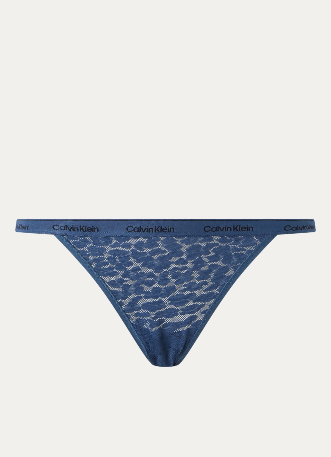 Calvin Klein Slip met logoband - voorkant donkerblauw