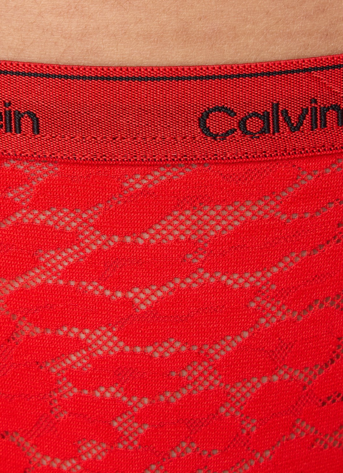 Calvin Klein Slip met logoband - detail 3 rood