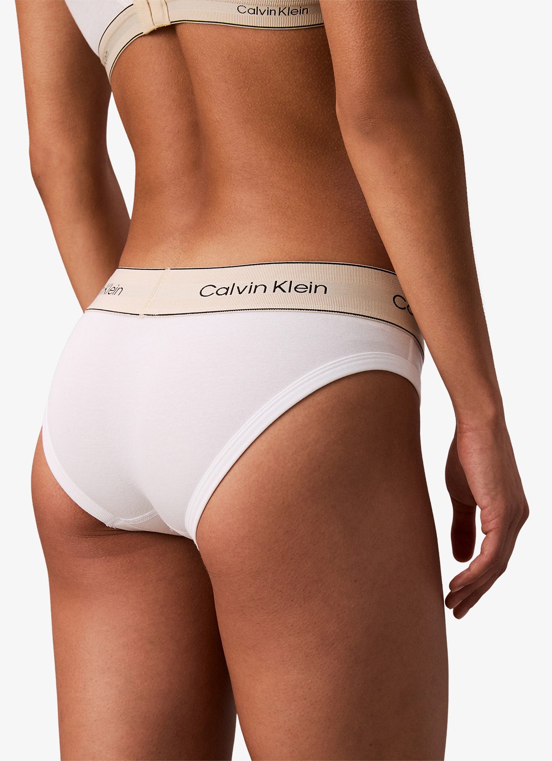 Calvin Klein Slip met logoband - detail 3 wit