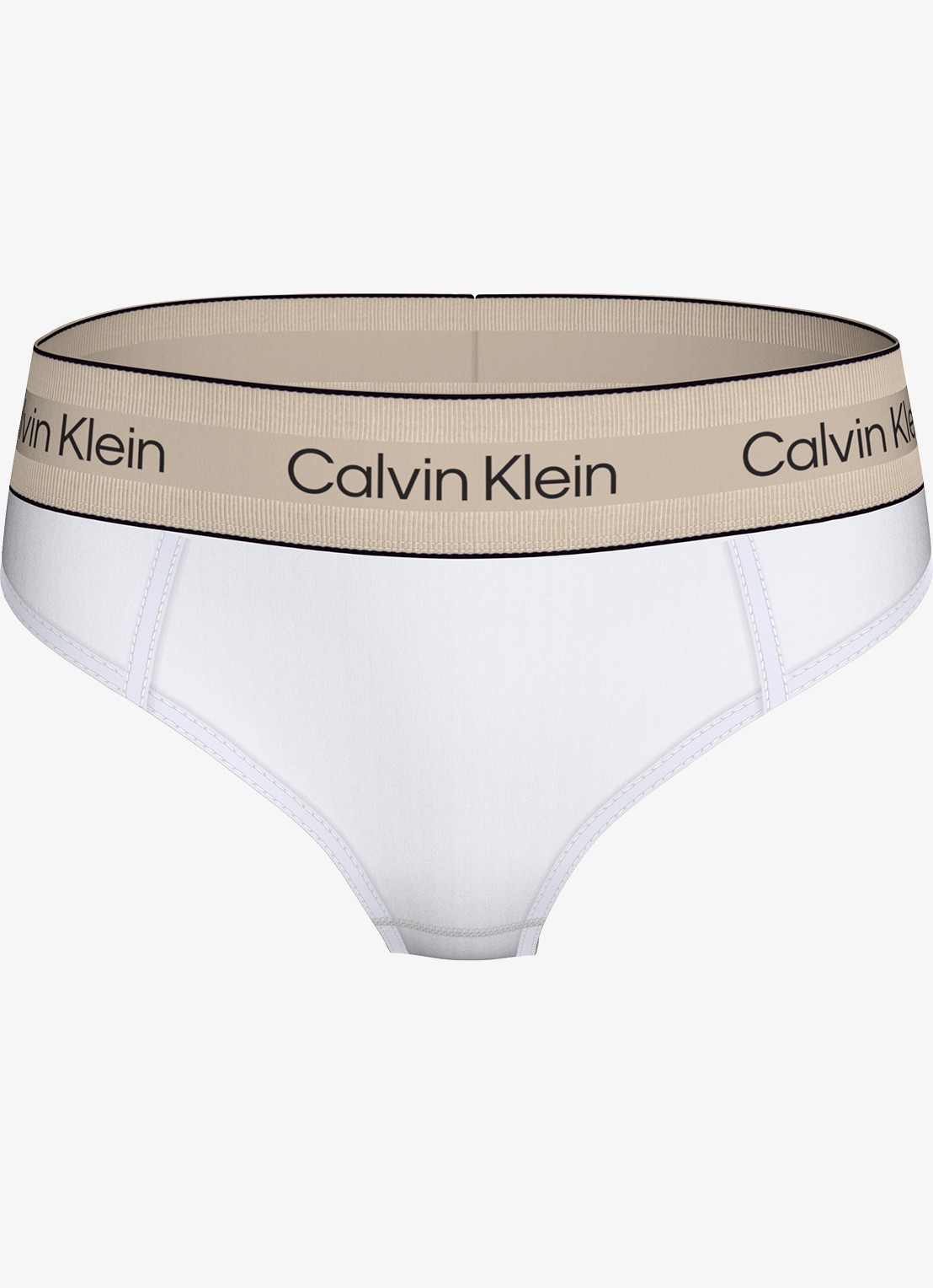Calvin Klein Slip met logoband - voorkant 6 wit