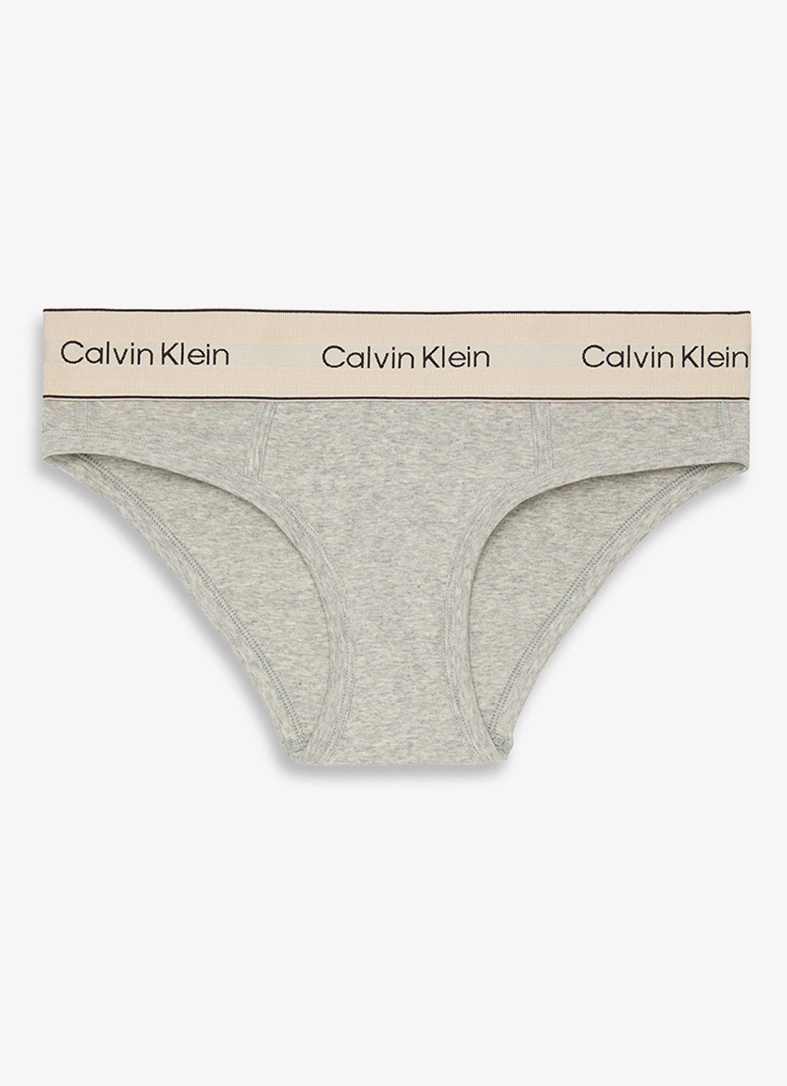 Calvin Klein Slip met logoband - voorkant grijs