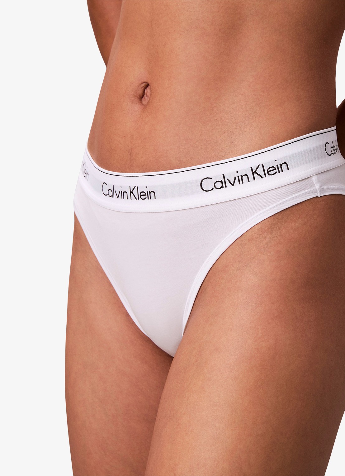 Calvin Klein Slip met logoband - detail 2 wit