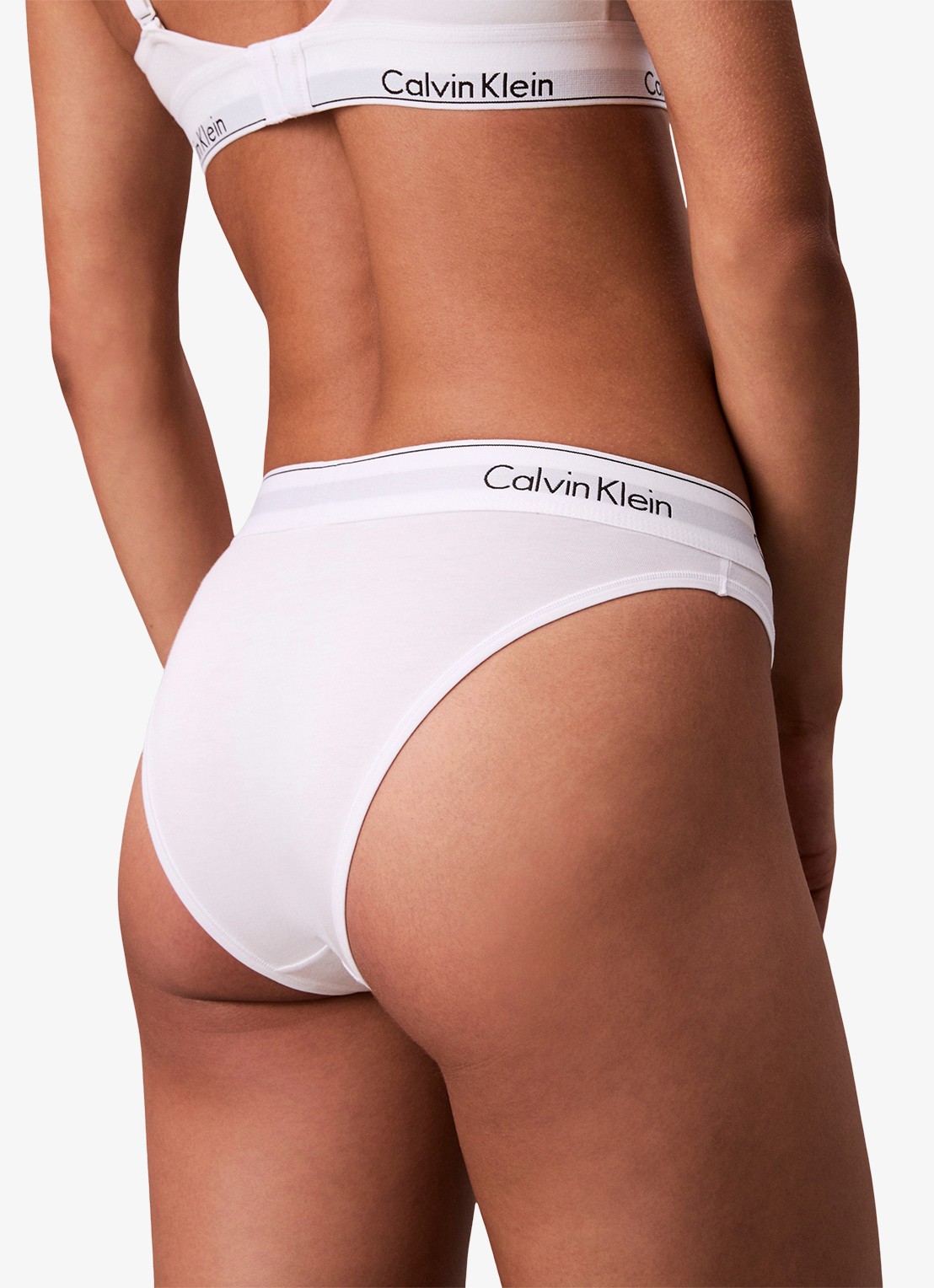 Calvin Klein Slip met logoband - detail 3 wit