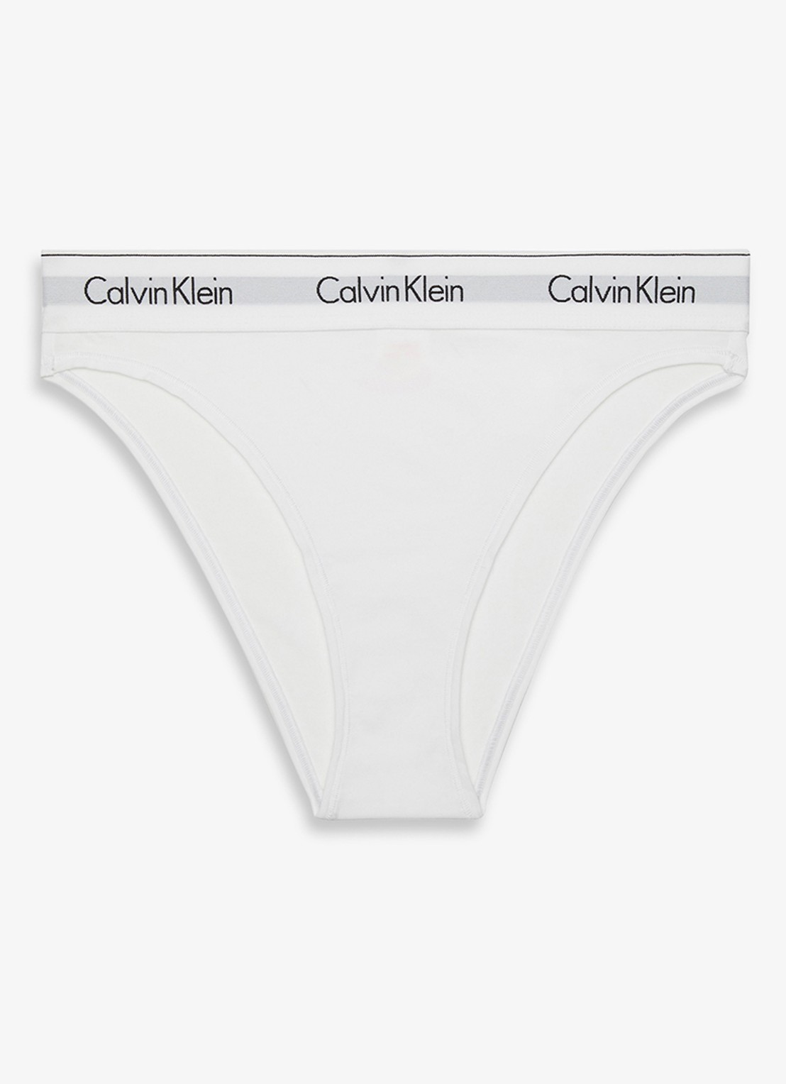 Calvin Klein Slip met logoband - voorkant 6 wit
