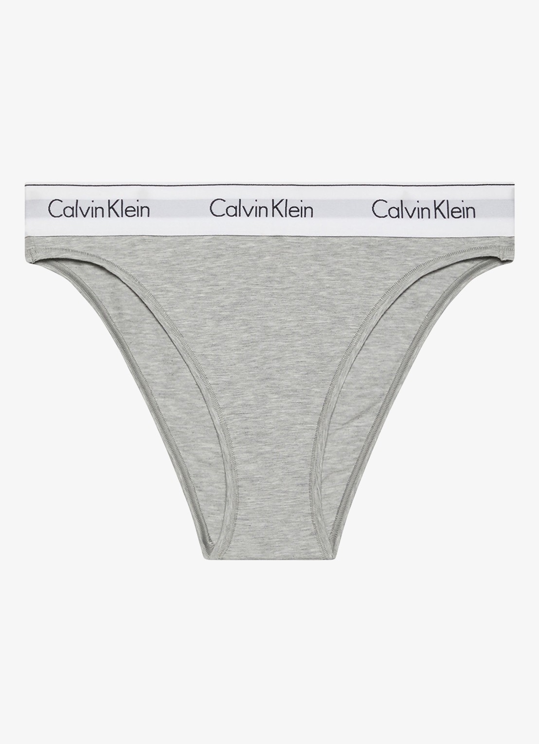 Calvin Klein Slip met logoband - voorkant 6 lichtgrijs