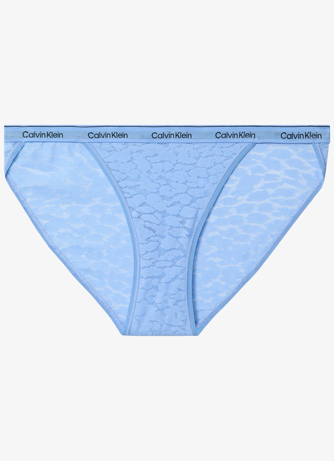 Calvin Klein Slip met logoband - voorkant lichtblauw