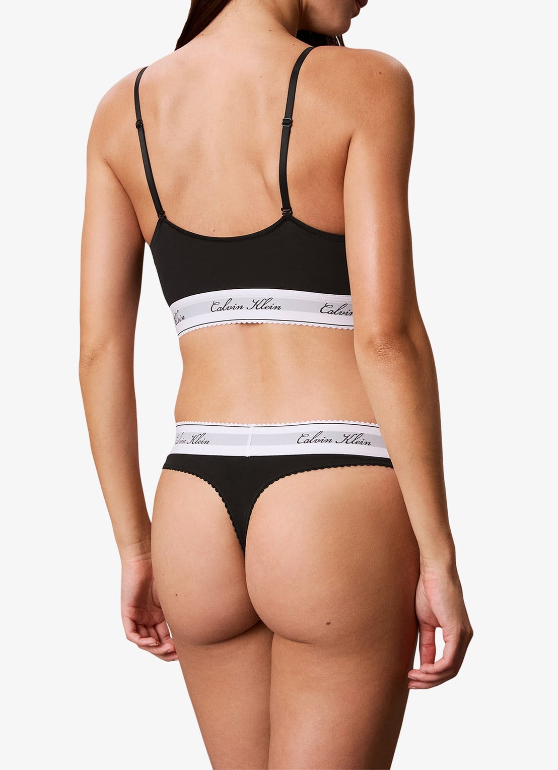 Calvin Klein Slip met logoband - achterkant 7 zwart