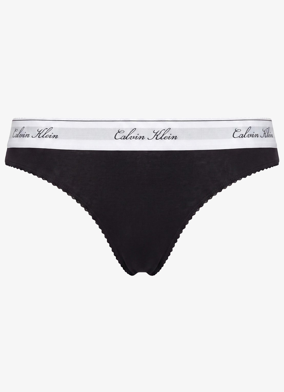 Calvin Klein Slip met logoband - voorkant 5 zwart