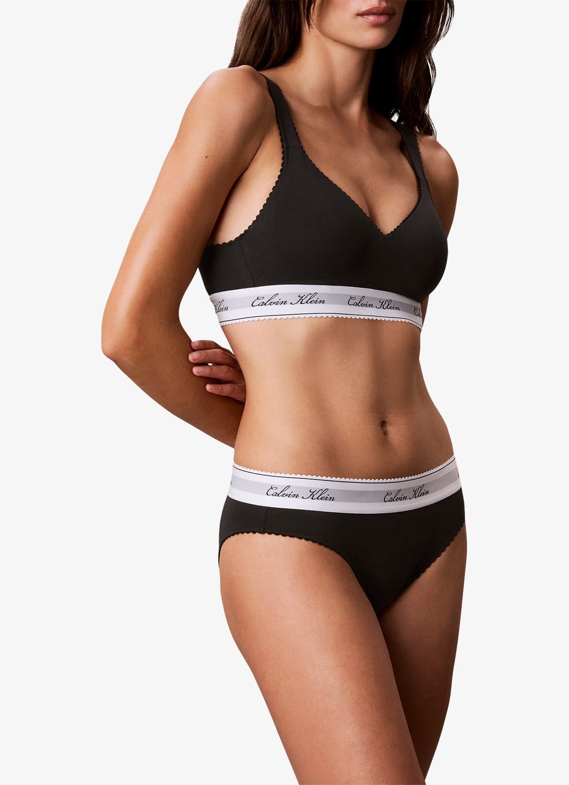 Calvin Klein Slip met logoband - detail 4 zwart