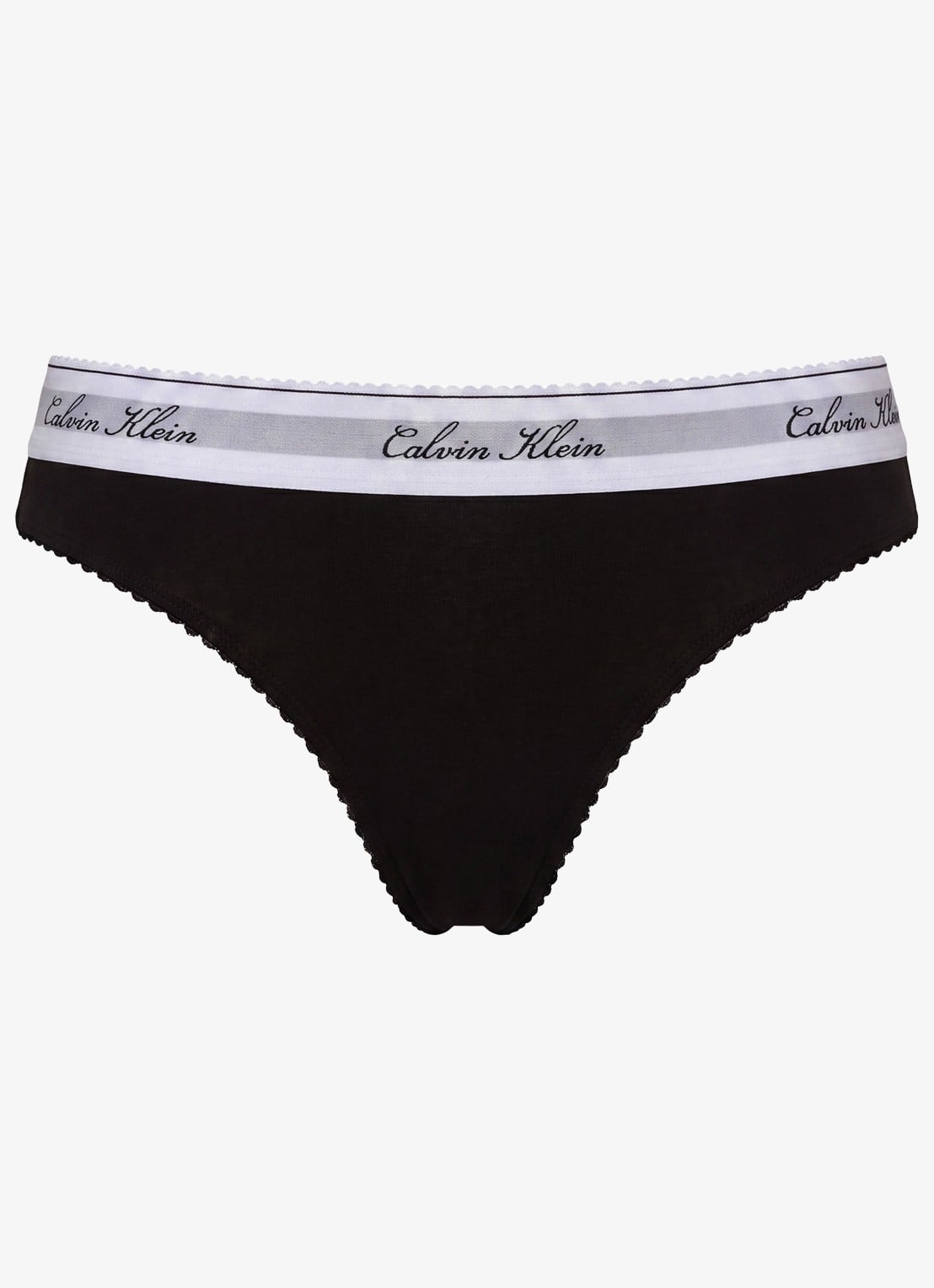 Calvin Klein Slip met logoband - voorkant 6 zwart