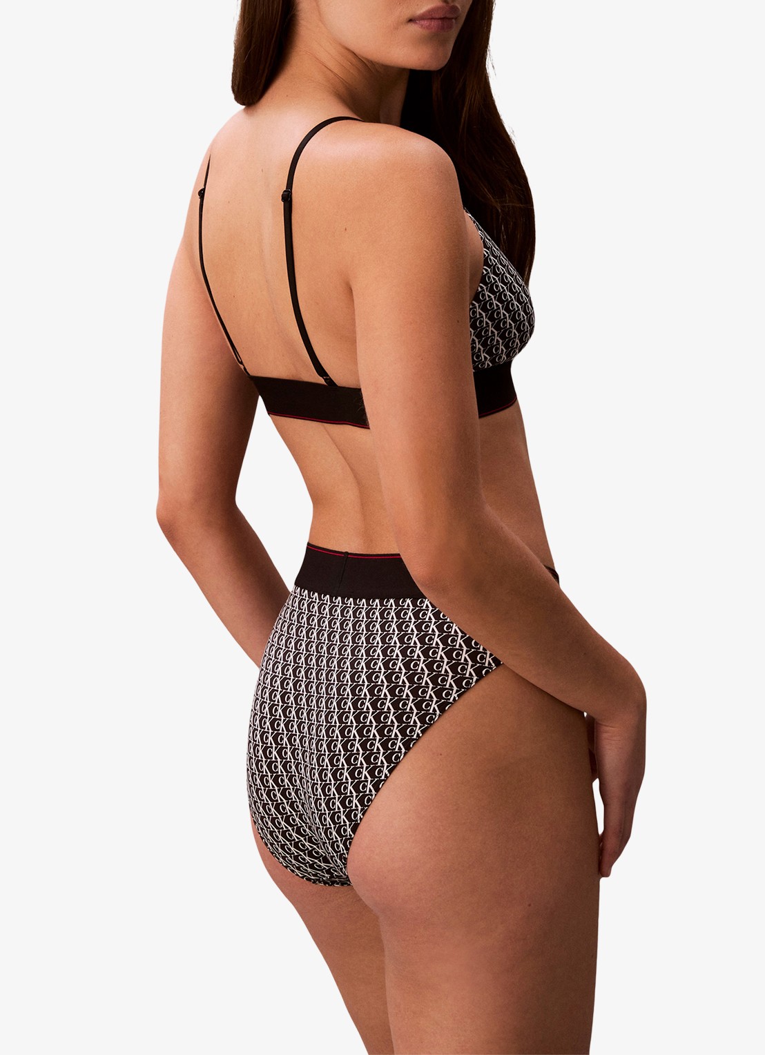 Calvin Klein Slip met logoprint - achterkant wit