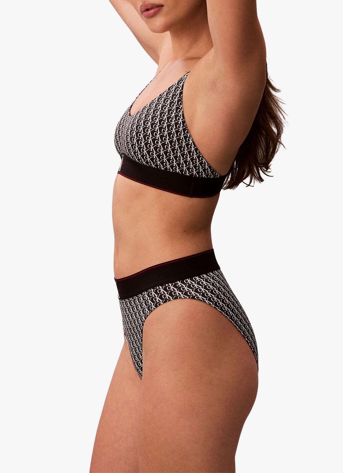 Calvin Klein Slip met logoprint - detail 4 wit