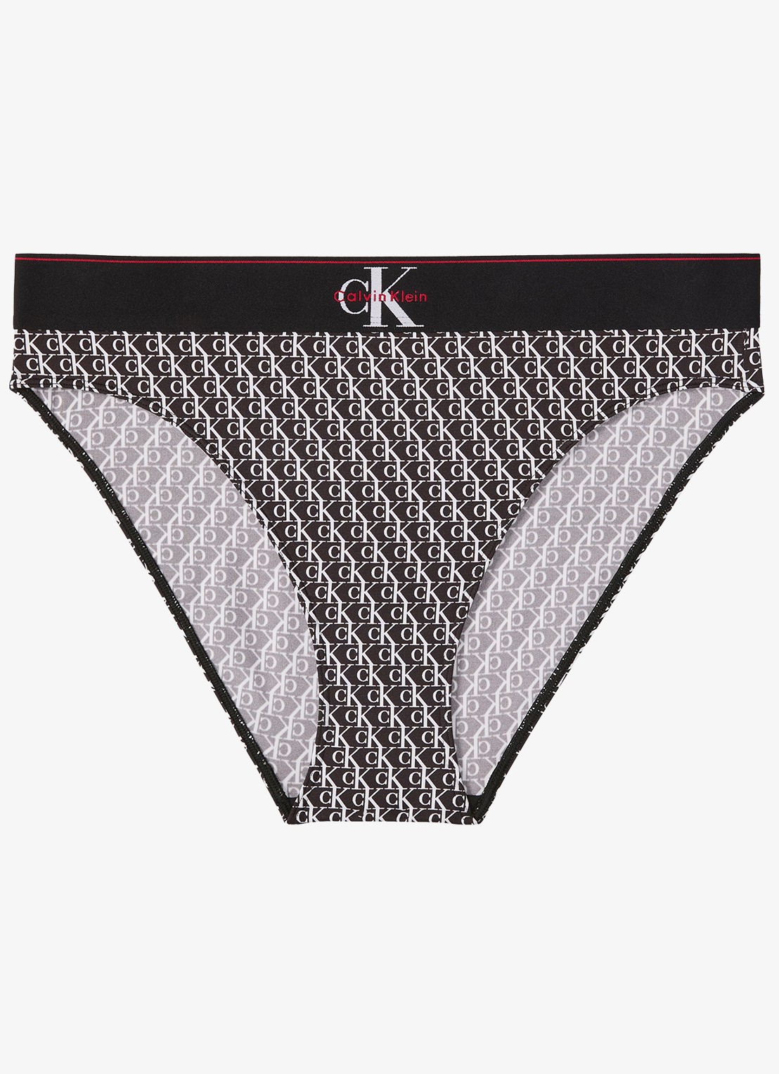 Calvin Klein Slip met logoprint - voorkant 5 wit