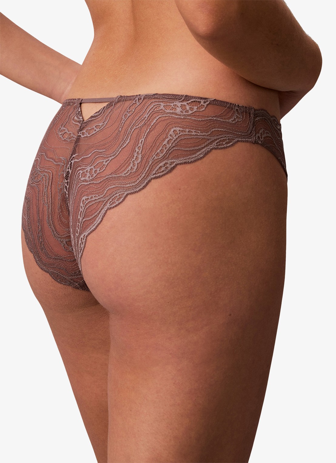 Calvin Klein Slip van kant - detail 5 lichtbruin