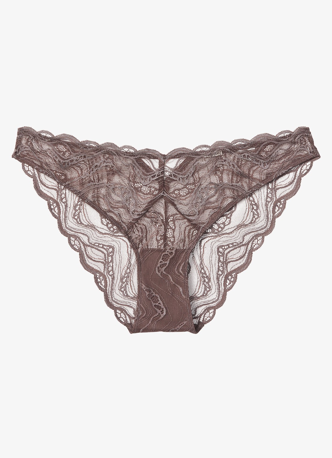 Calvin Klein Slip van kant - voorkant lichtbruin